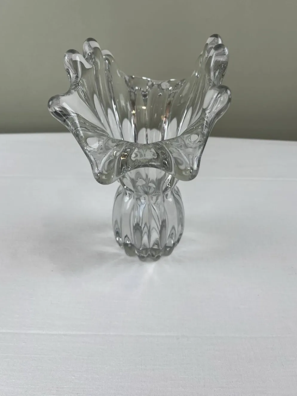 Coupe florale en verre d’art italien