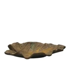 Coupelle Cendrier Bronze Doré Patine Vintage Années 50 60 Brutaliste Organique