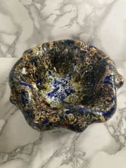 Coupelle Vallauris effet écume de mer