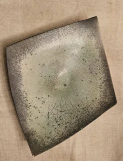 Coupe Losange En Raku Signée Annie Braut