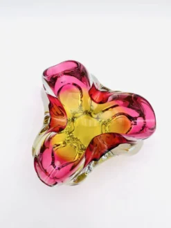 Coupe Sommerso Josef Hospodka Chribska jaune et magenta