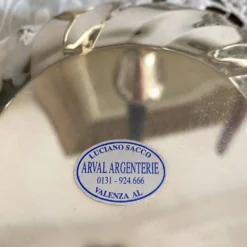 Coupe, vide-poche en argent ARVAL, Luciano Sacco, Valaza
