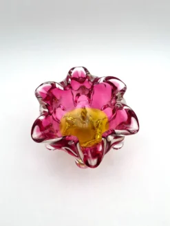 Coupe Vide-Poche Josef Hospodka Chribska Sommerso Rose 14cm 1.78kg