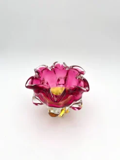 Coupe Vide-Poche Josef Hospodka Chribska Sommerso Rose 14cm 1.78kg