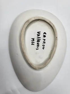 Coupe Vide poche Roger capron décor Serpents en céramique France 1950