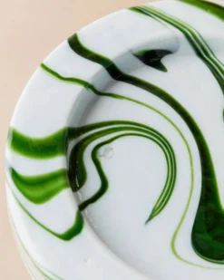 Coupe vintage en verre de Murano tourbillon vert - Sergio Asti pour Venini - Cendrier ou coupe - Italie années 1970 - Décoration de table intemporelle, idée cadeau