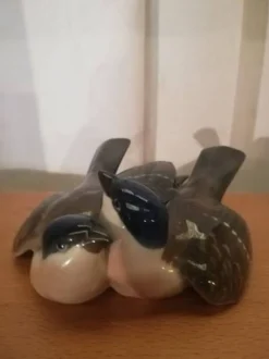 Couple d'oiseaux - Porcelaine Fraureuth Carl Nacke