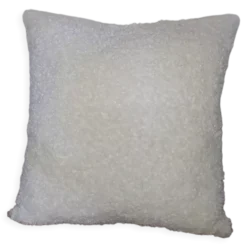 Coussin bouclettes blanc cassé