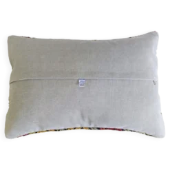Coussin en kilim en laine tissé à la main vintage, style mauresque, milieu du 20e siècle
