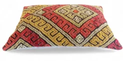 Coussin en kilim en laine tissé à la main vintage, style mauresque, milieu du 20e siècle