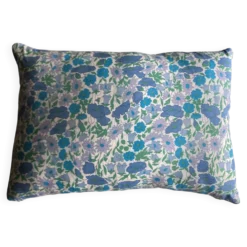 Coussin en vrai Liberty 1960 à fleurs