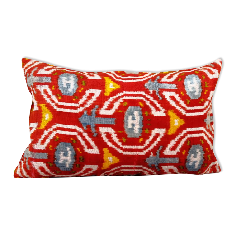 Coussin Ikat velours