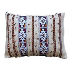 Coussin kilim marocain crème