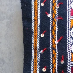 Coussin kilim marocain noir