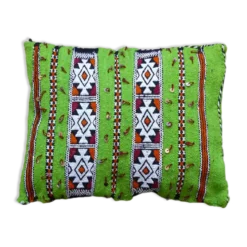 Coussin kilim vert marocain