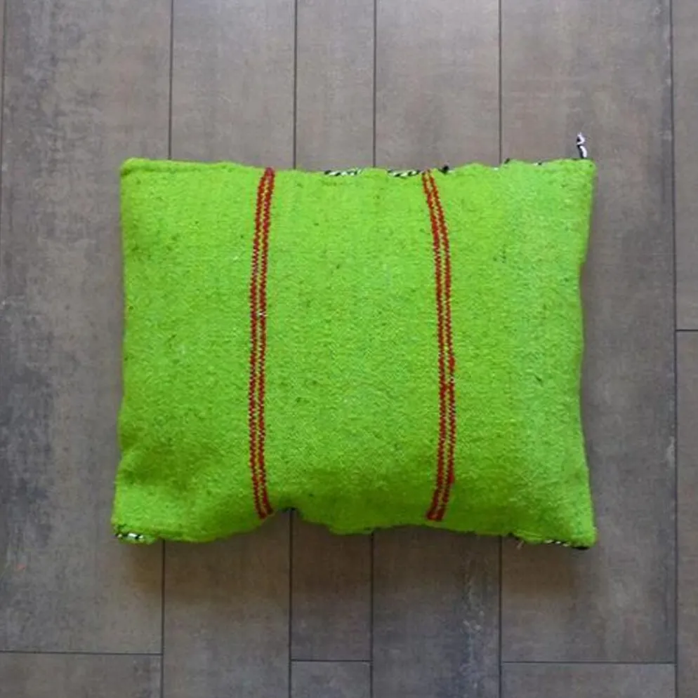 Coussin kilim vert marocain