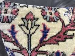 Coussin lombaire en tapis dégradé fait main 40x60cm