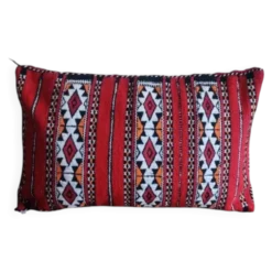 Coussin marocain rouge kilim