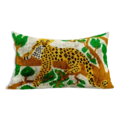Coussin tigre Ikat