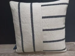 Coussin tissé rayure 40x40cm