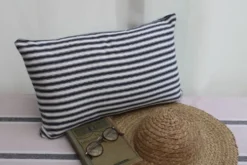 Coussin toile rayée