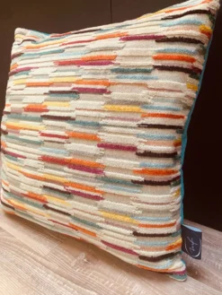 Coussin velours jacquard 40x40cm