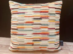 Coussin velours jacquard 40x40cm