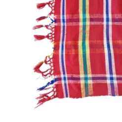 couverture à carreaux vintage du maroc - 179 x 214 cm