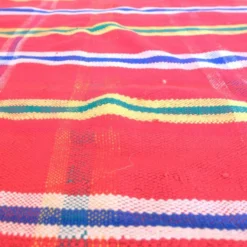 couverture à carreaux vintage du maroc - 179 x 214 cm