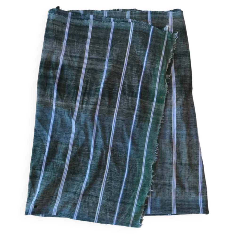 couverture vintage Haik à carreaux du maroc - 186 x 206 cm