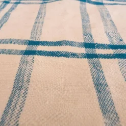 couverture vintage Haik à carreaux du maroc - 156 x 313 cm