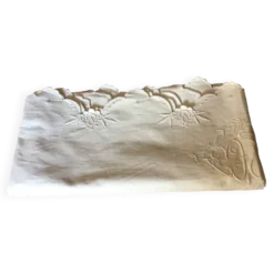 Couvre lit coton blanc