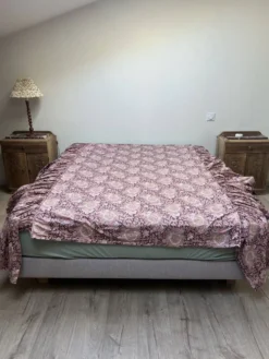 Couvre-lit vintage en coton – Esprit Cottage Campagne