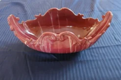 Céramique Jardinière Clément MASSIER Golfe Juan couleur bordeaux