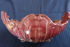 Céramique Jardinière Clément MASSIER Golfe Juan couleur bordeaux