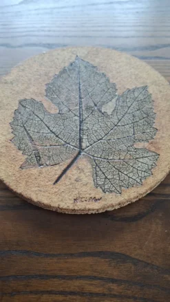 Céramique murale feuille Roger Capron, France années 60-70