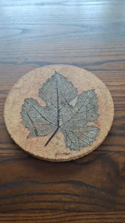 Céramique murale feuille Roger Capron, France années 60-70