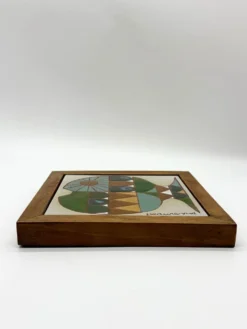 Céramique murale « poisson » signée Beauregard, 1960