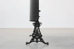 Écran de feu en laque Art Nouveau avec motif floral peint à la main, France