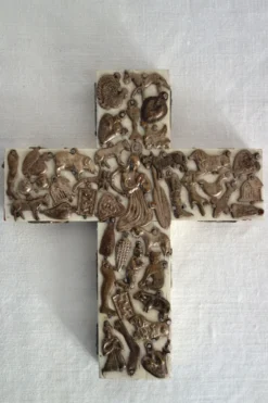 Croix Milagro par Estela Ogazon Art folklorique religieux, Mexique