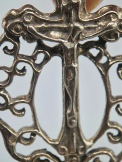 Cuillère coquille en argent 800 religieuse Italie Padoue années 1950