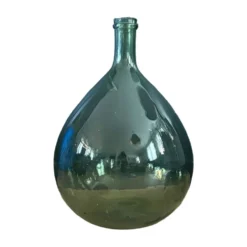 Dame-jeanne ancienne en verre vert