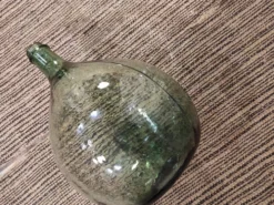 Dame jeanne ancienne verre fumé vert