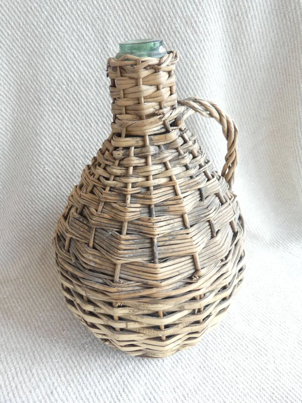 Dame jeanne avec osier