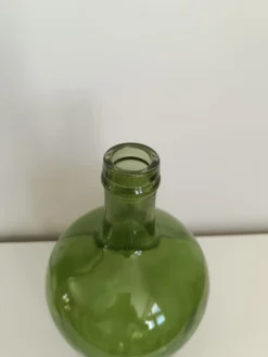 Dame Jeanne / bonbonne en verre vintage 4L verte
