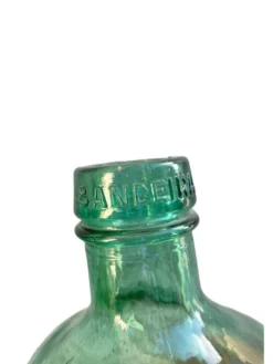 3 dame jeanne bouteille collection vert vintage