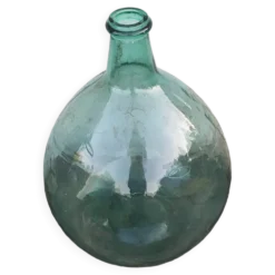 Dame jeanne bouteille jarre ancienne en verre vert