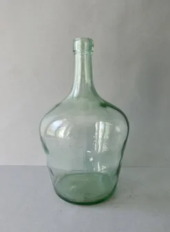Damme-Jeanne en verre vert, Masip, vintage