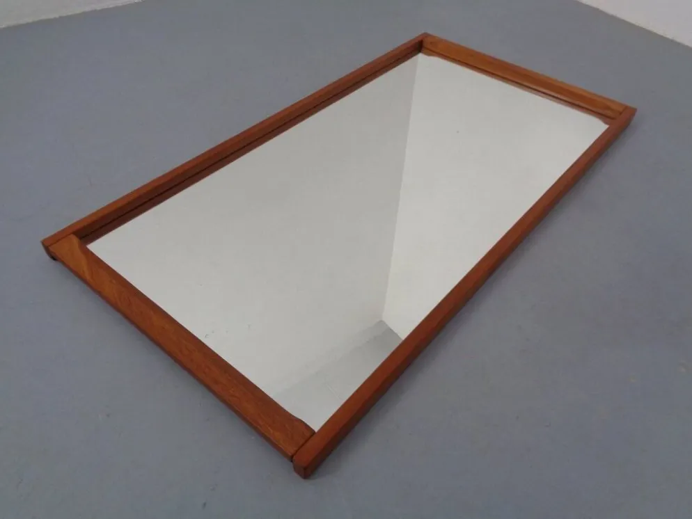 Danish No 196 Mirror in Teak by Aksel Kjersgaard, 1960s
