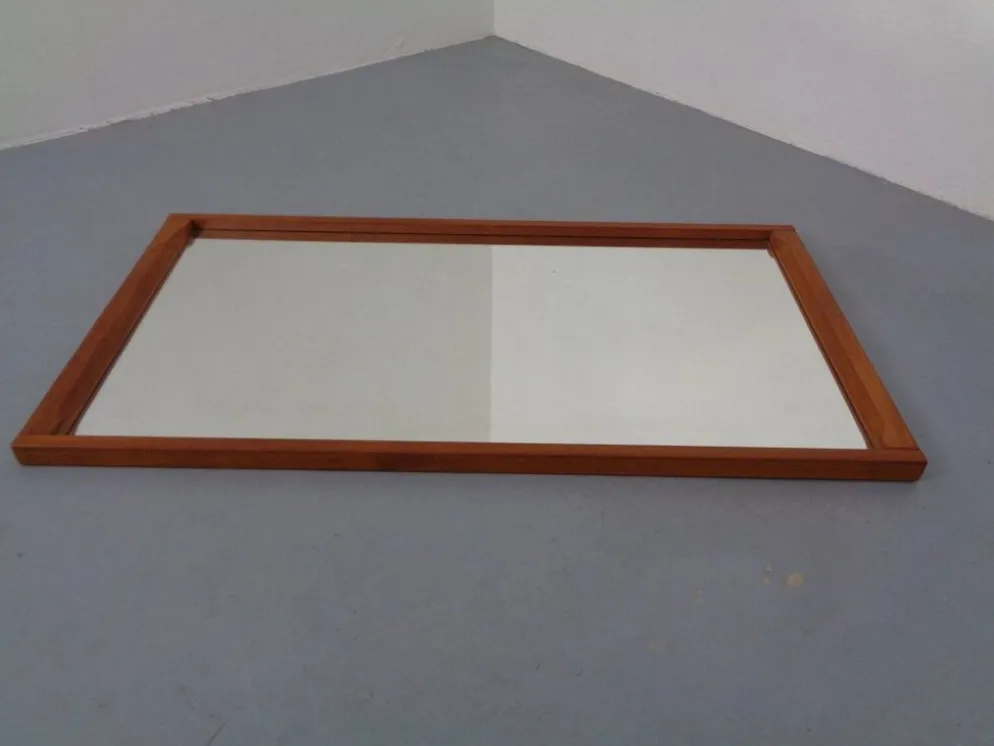 Danish No 196 Mirror in Teak by Aksel Kjersgaard, 1960s